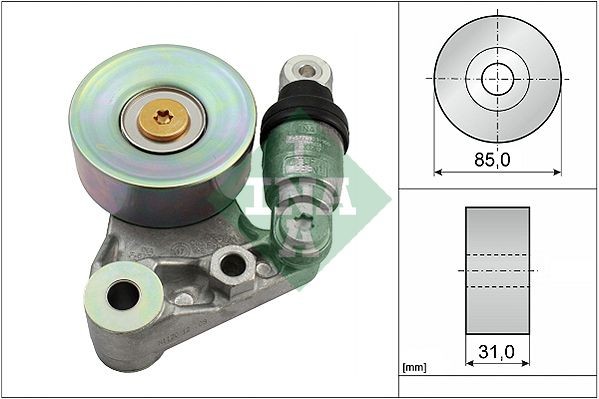 INA Braccio tenditore, Cinghia Poly-V 534 0021 10 534 0021 10 Tenditore cinghia servizi INA NISSAN NAVARA costo