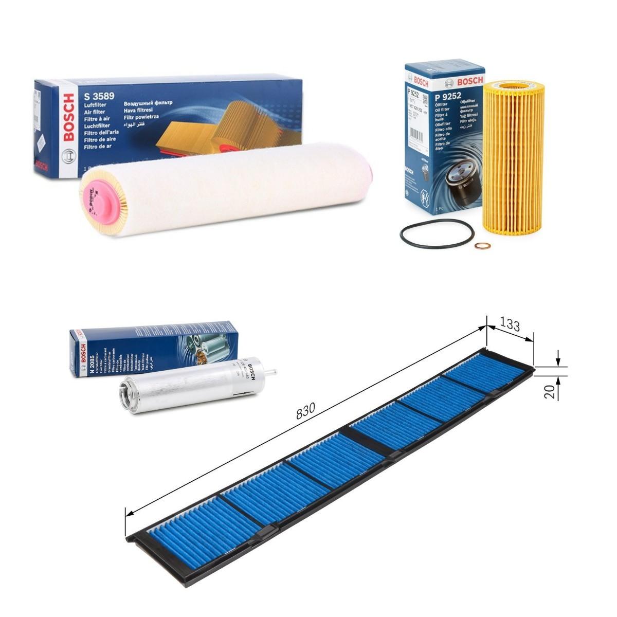 BOSCH Filter kit BSH4055N0029 BOSCH BSH4055N0029 BMW E93 Servicekit og filtersæt originale pris