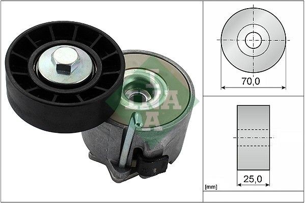 INA Tensioner Lever, v-ribbed belt 534 0280 10 Iveco MASSIF INA drive belt tensioner 534028010
