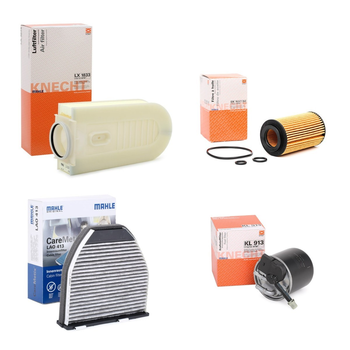 MAHLE Filtersats MHL4055N0006 MAHLE MHL4055N0006 servicekit och filtersats W204 pris