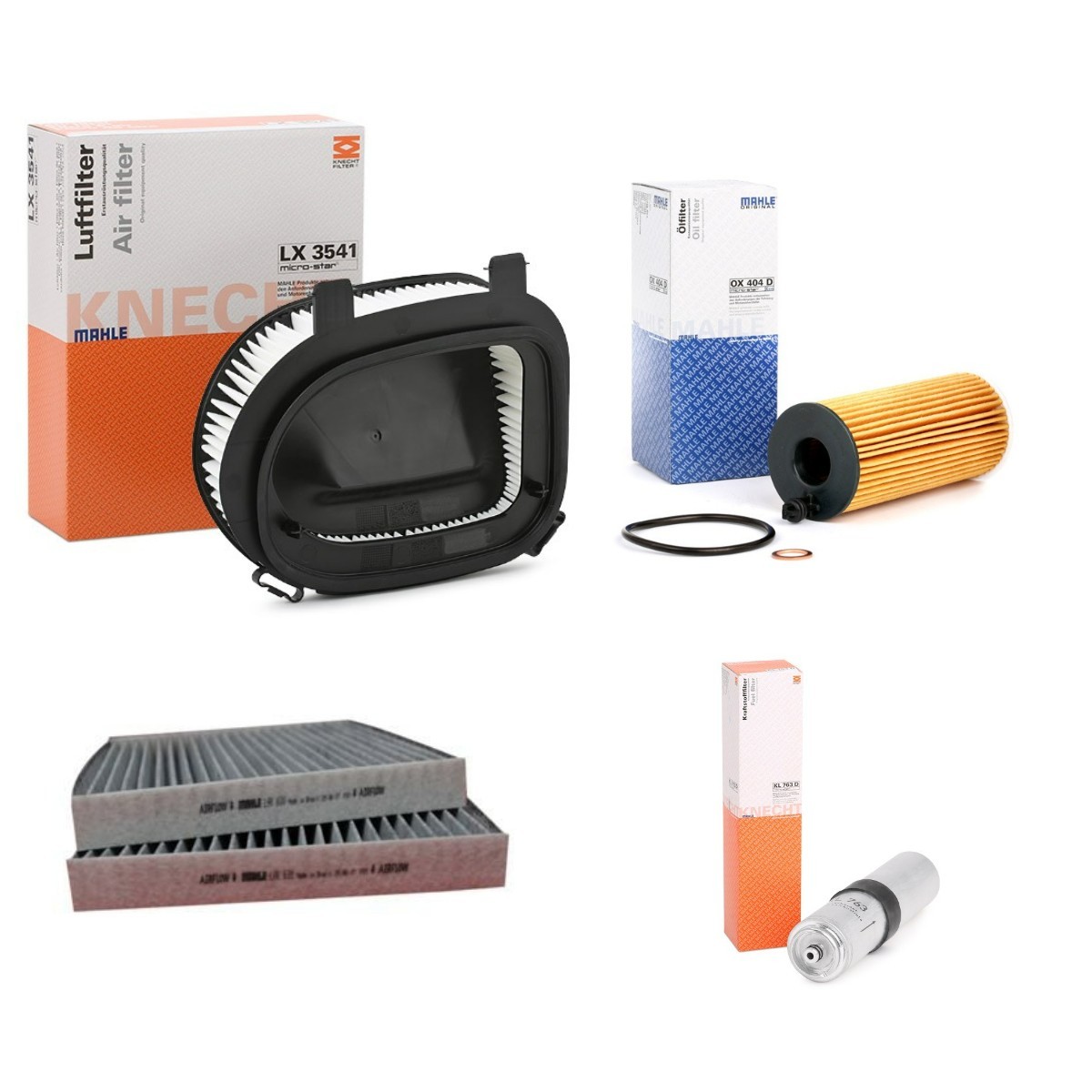 MAHLE Σετ φίλτρων MHL4055N0011 Σετ φίλτρων MAHLE BMW Σειρά 5 MHL4055N0011