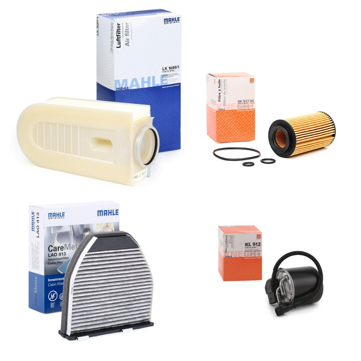 MAHLE Filter-komplekt MHL4055N0017 Filter-komplekt MAHLE A-klass MHL4055N0017 odav