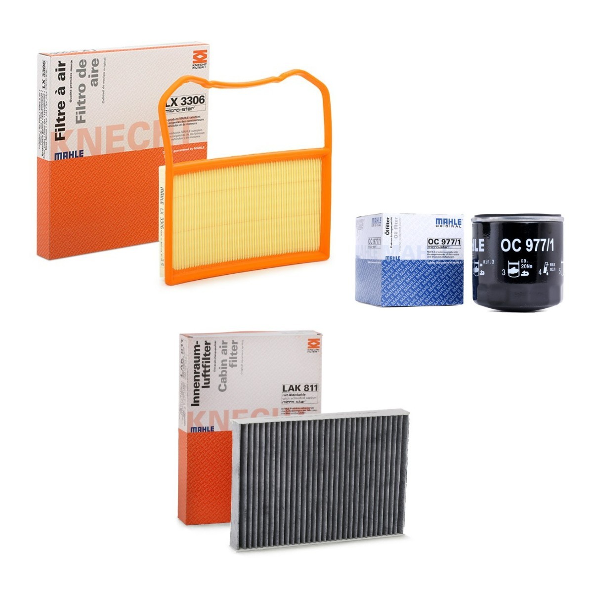 MAHLE Kit filtri MHL4055N0020 MHL4055N0020 costo Kit filtri SEAT ALHAMBRA MAHLE