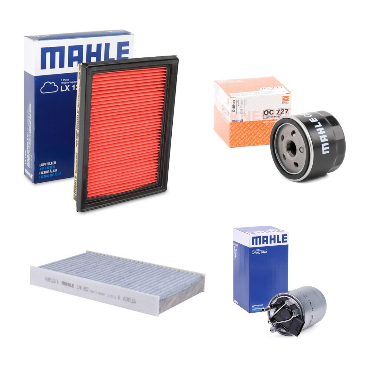 MAHLE Filtersett MHL4055N0034 Filtersett MAHLE NISSAN MHL4055N0034