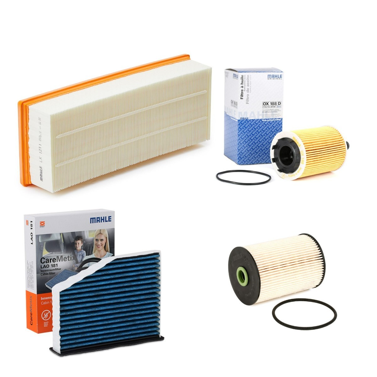 MAHLE Kit de filtres MHL4055N0039 Audi TT Kit de filtres MAHLE MHL4055N0039