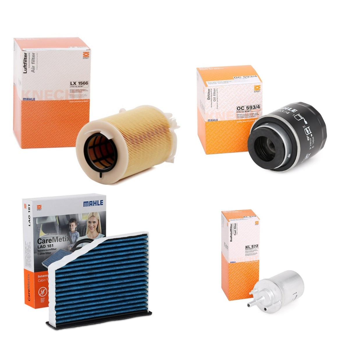 MAHLE Filtersats MHL4055N0042 MHL4055N0042 MAHLE servicekit och filtersats Audi TT