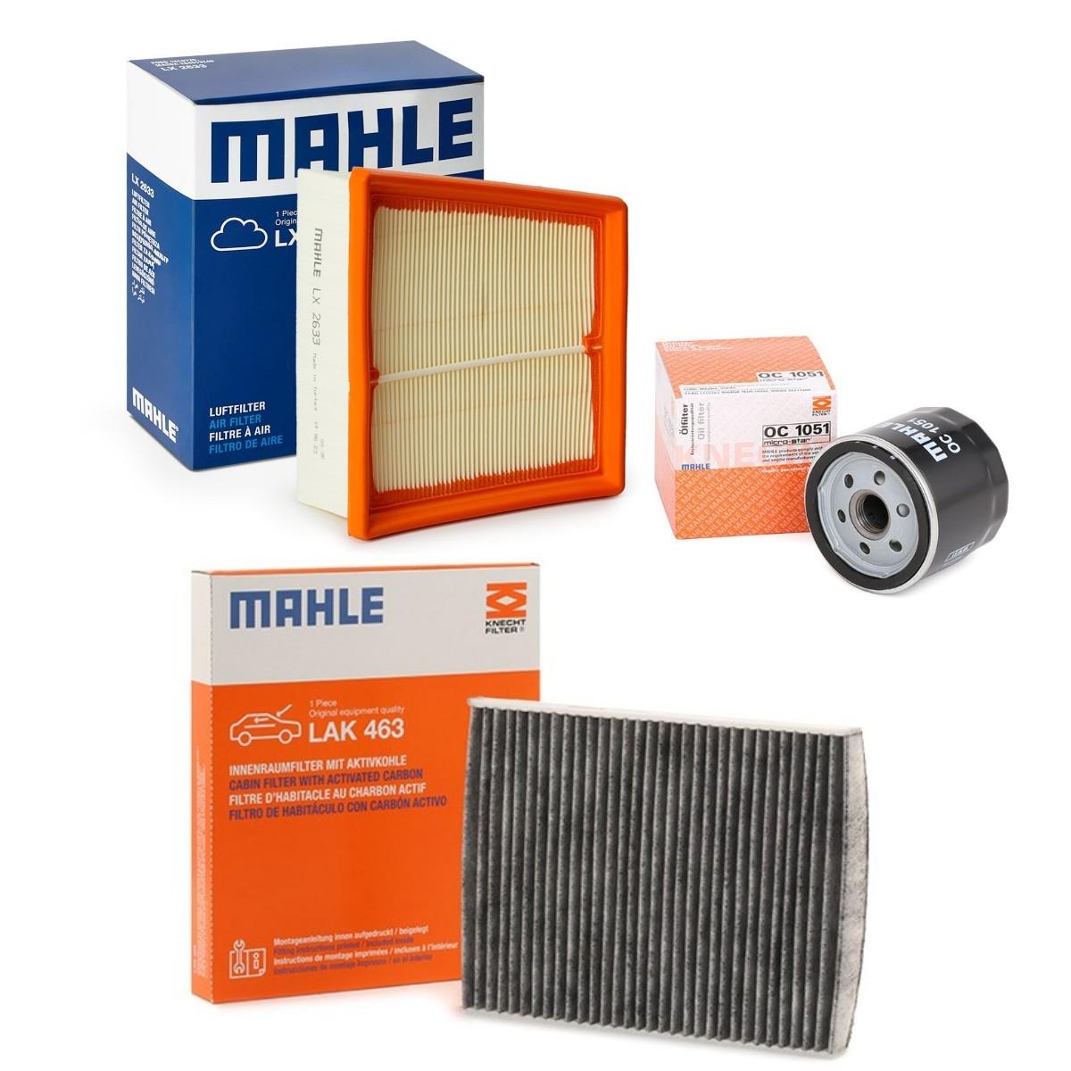 MAHLE Filter-komplekt MHL4055N0083 MAHLE MHL4055N0083 Filter-komplekt Ford Fiesta Mk6 originaal hind