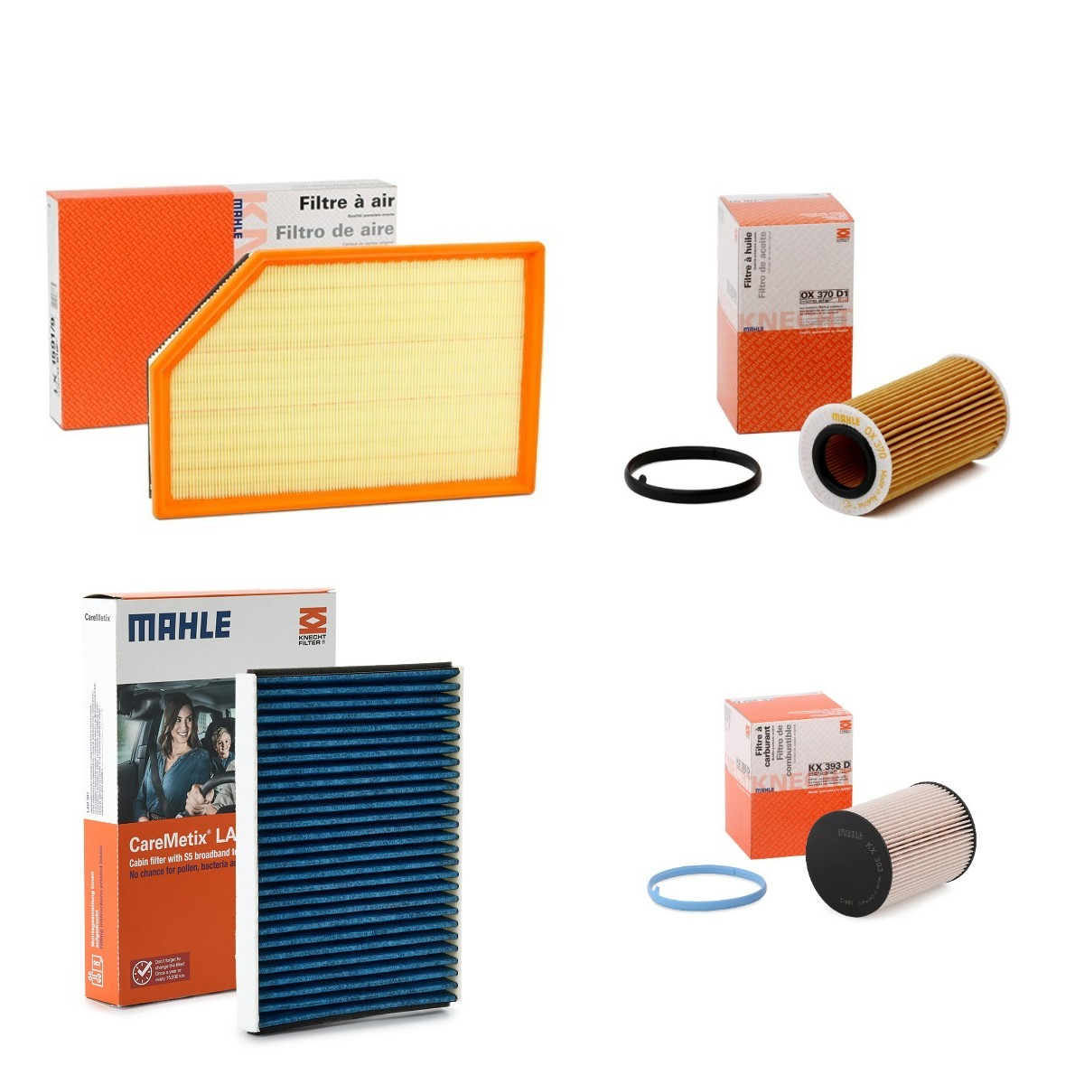 MAHLE Kit de filtros MHL4055N0088 MAHLE Elemento de filtro NISSAN MHL4055N0088