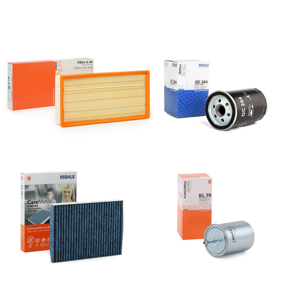 MAHLE Filtersett MHL4055N0101 MHL4055N0101 Filtersett VOLVO S60 MAHLE