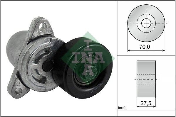 INA Tensor, correia trapezoidal estriada 534 0306 10 INA 534 0306 10 Tensor da correia de acessorios Tucson Van / SUV (TLE) originais preço