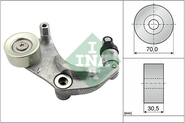 Spennarm, vifterem INA 534 0316 10 INA 534 0316 10 Remstrammer HONDA FR-V 2008
