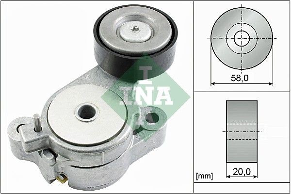 Βραχίονας σύσφιγξης, ιμάντας poly-V INA 534 0396 10 INA 534 0396 10: Βραχίονας σύσφιγξης Volkswagen TIGUAN 2008