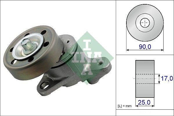 Kiristinvarsi, moniurahihna INA 534 0437 10 INA 534 0437 10 TOYOTA COROLLA 2020 Apulaitehihnan kiristin