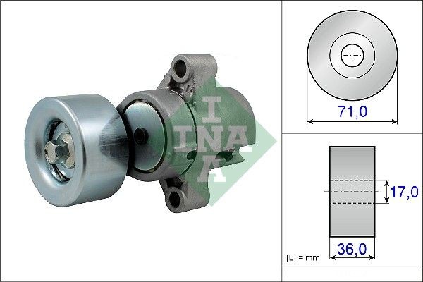 INA Spennarm, vifterem 534 0453 10 Remstrammer INA Mazda DEMIO 534 0453 10