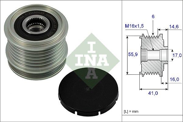INA Generatorfreilauf 535 0010 10 INA 535 0010 10 Freilauf Lichtmaschine FORD TOURNEO CUSTOM Kosten
