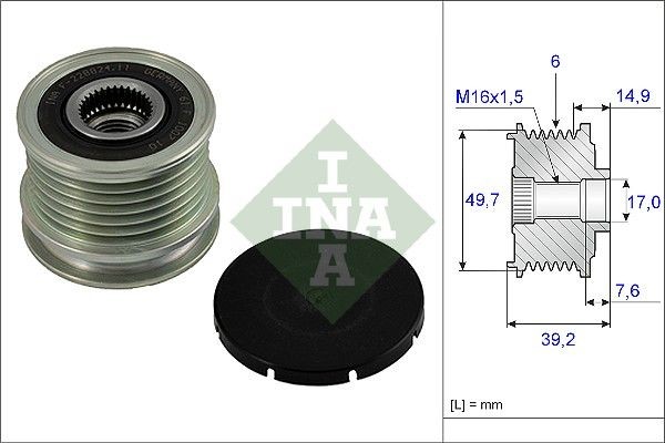 INA Dynamopoelie 535 0015 10 Mercedes-Benz V-Klasse Dynamo onderdelen INA 535 0015 10