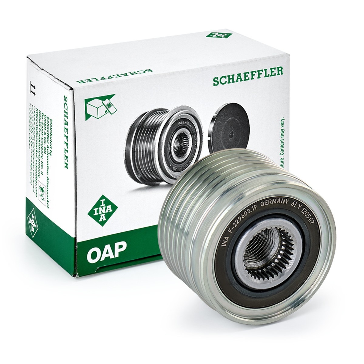 INA Dynamopoelie 535 0039 10 Fiat ULYSSE Vrijloop poelie dynamo INA 535 0039 10