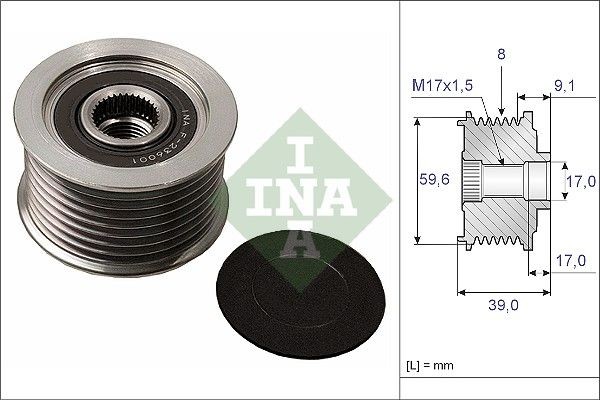 INA Generatortomgang 535 0049 10 INA 535 0049 10 Reimhjul dynamo E-Serie Minibuss (SR1) originale pris