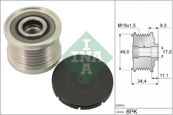 INA Dispositivo ruota libera alternatore 535 0075 10 535 0075 10 Puleggia alternatore INA BMW X4 costo