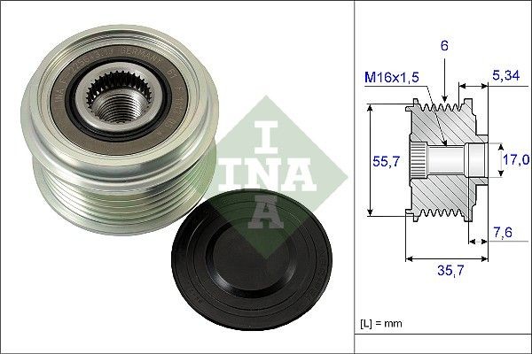 INA Generatortomgang 535 0077 10 INA 535 0077 10 originale Frihjul dynamo Astra Sedan hva koster