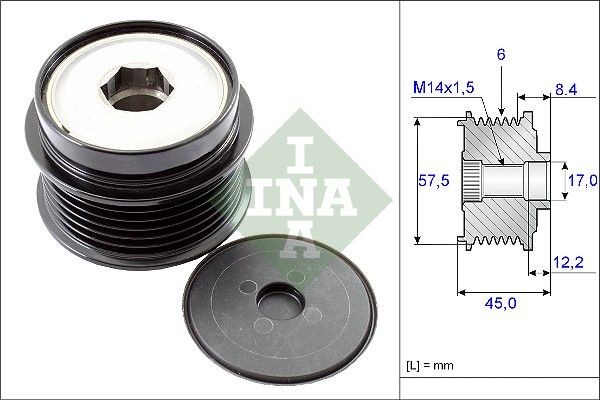 INA Ελεύθερη περιστροφή γεννήτριας 535 0174 10 535 0174 10 Μεμονωμένα εξαρτήματα INA SUBARU OUTBACK