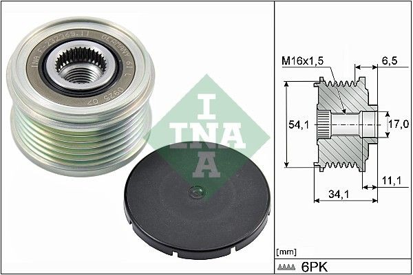 INA Alternator Freewheel Clutch 535 0179 10 INA 535 0179 10 Alternator Freewheel Clutch - 1007 Hatchback repair kits parts