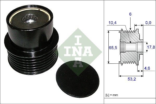 INA Generatortomgang 535 0195 10 Frihjul dynamo INA Volvo 240 535 0195 10
