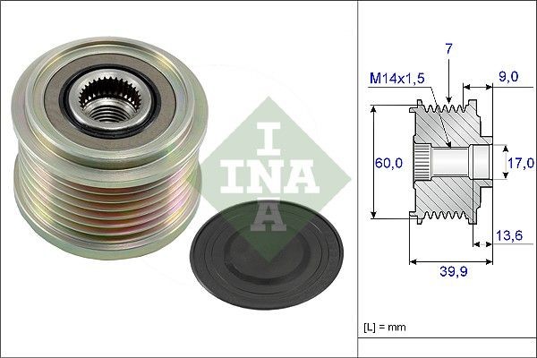 INA Vapaakytkin 535 0215 10 INA 535 0215 10 MINI Hatchback (R50, R53) laturin vapaakytkin hinta