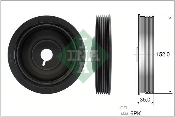 INA Polea de cigüeñal 544 0054 10 INA 544 0054 10 Poleas para correa NISSAN Micra V Hatchback (K14) 2022