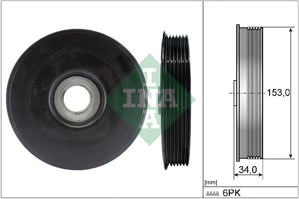 INA Remskive, krumtapaksel 544 0079 10 INA 544 0079 10 Remskive krumtapaksel Peugeot 407 Sedan billig