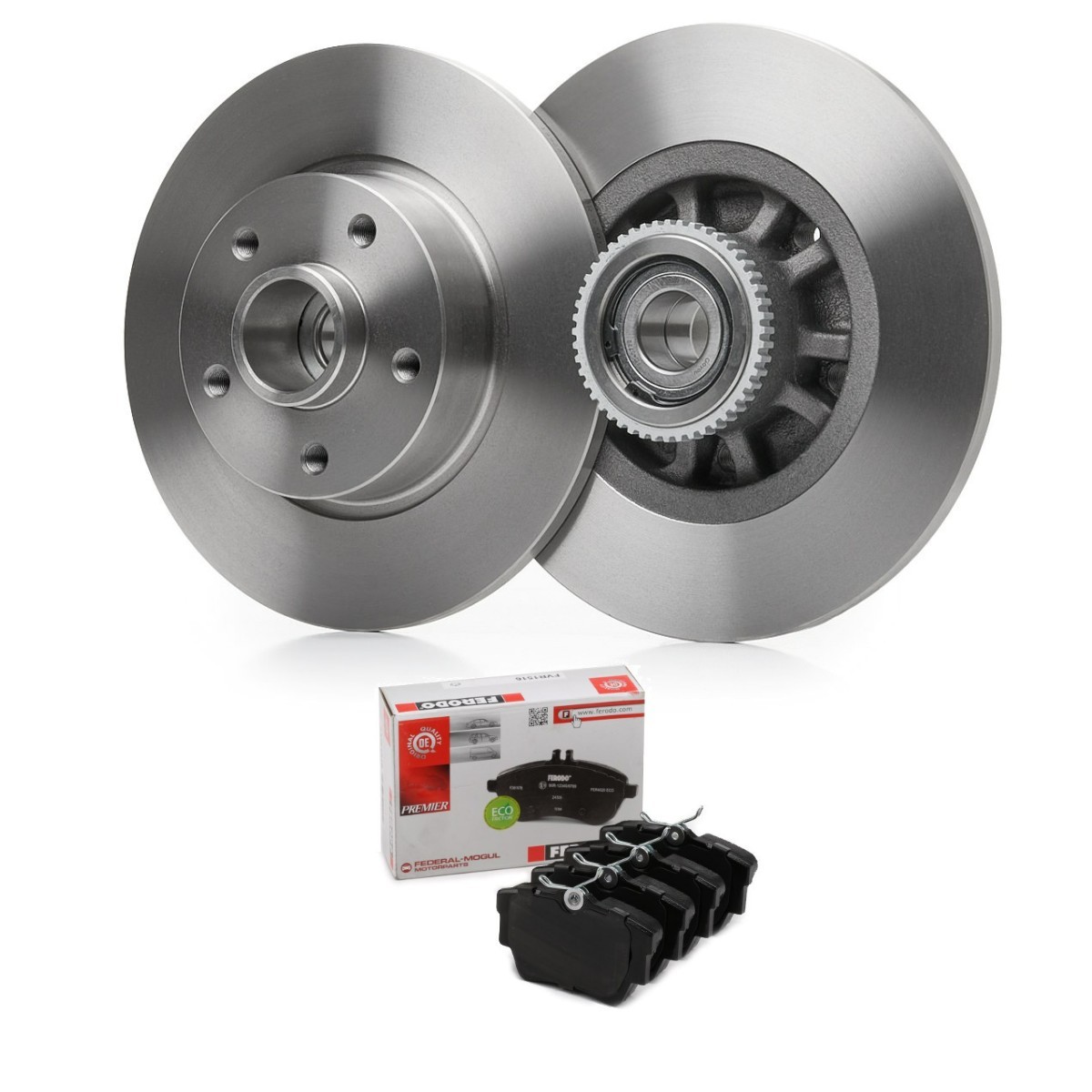 Bremseskiver og klodser FERODO FRD3405N0006 FERODO PREMIER ECO FRICTION FRD3405N0006: Bremseklodser og skiver Opel VIVARO 2005