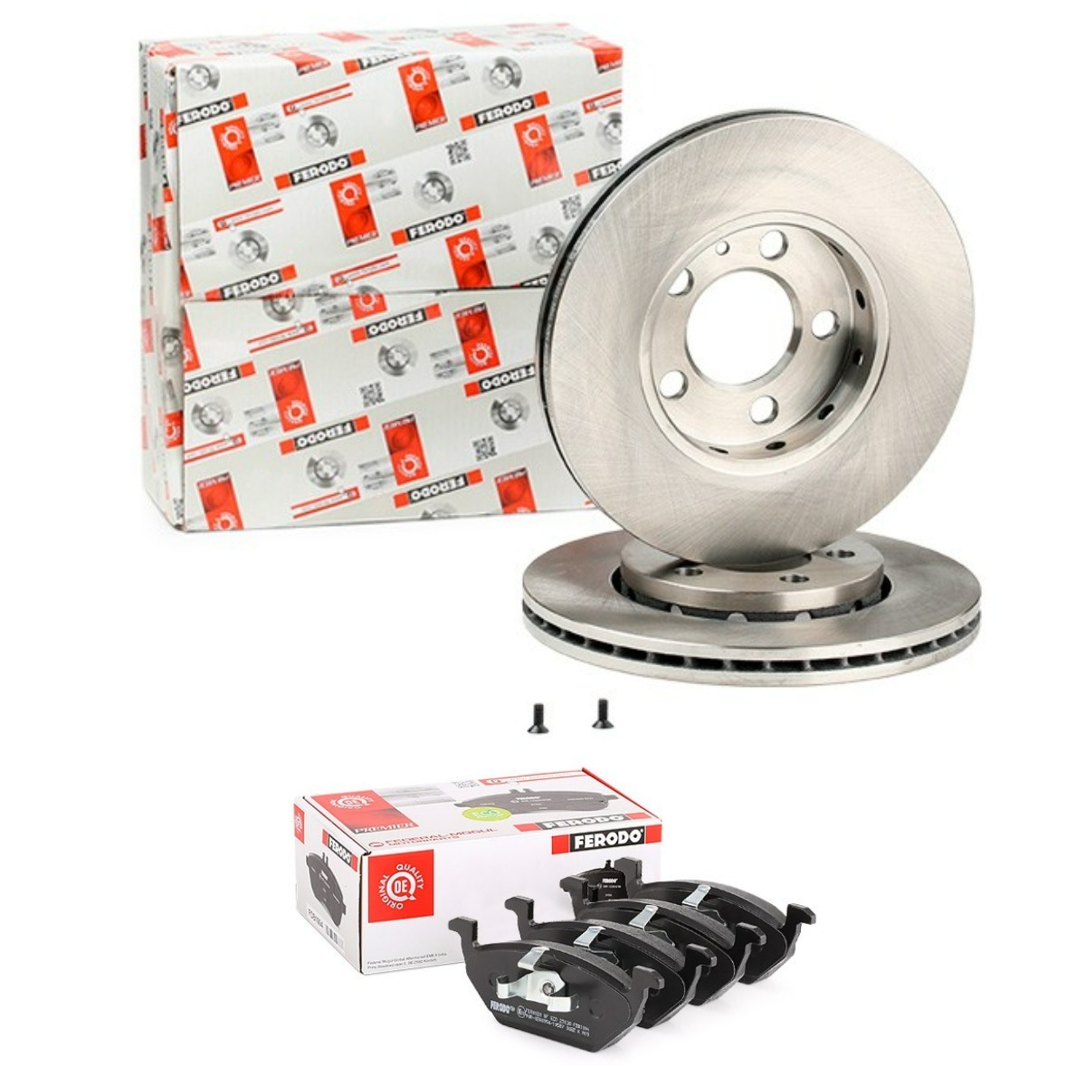 Pidurikomplekt, ketaspidur FERODO FRD3405N0011 FERODO FRD3405N0011 Pidurikomplekt SKODA FABIA 2017