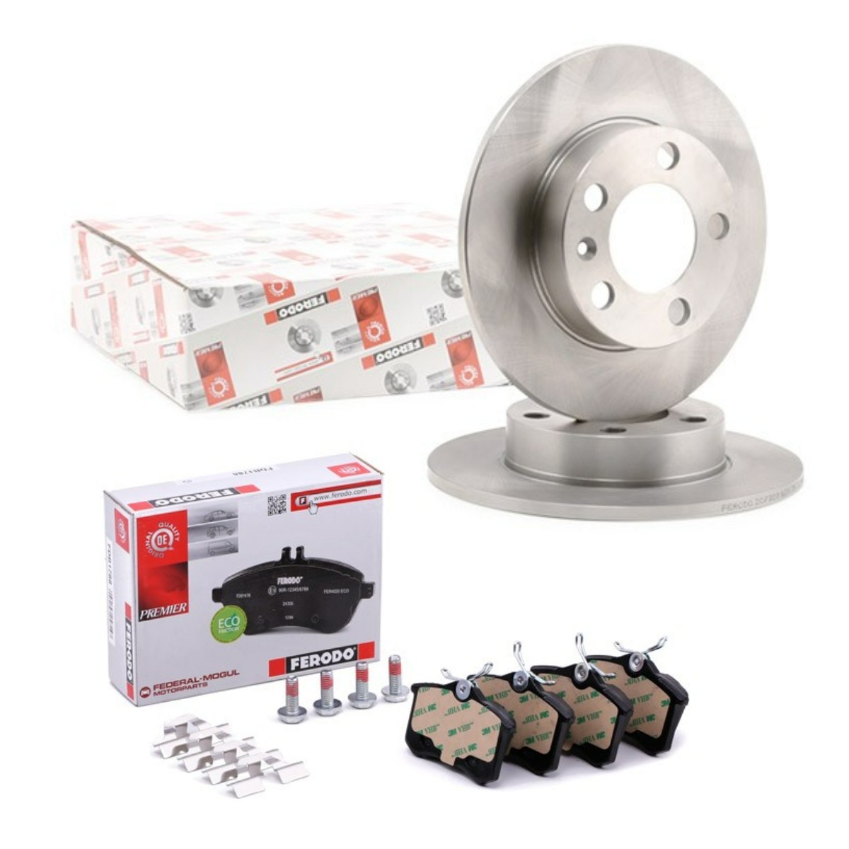 FERODO Bremseskiver og -klosser FRD3405N0019 FERODO FRD3405N0019 originale Bremsesett Skoda Rapid NH3 hva koster