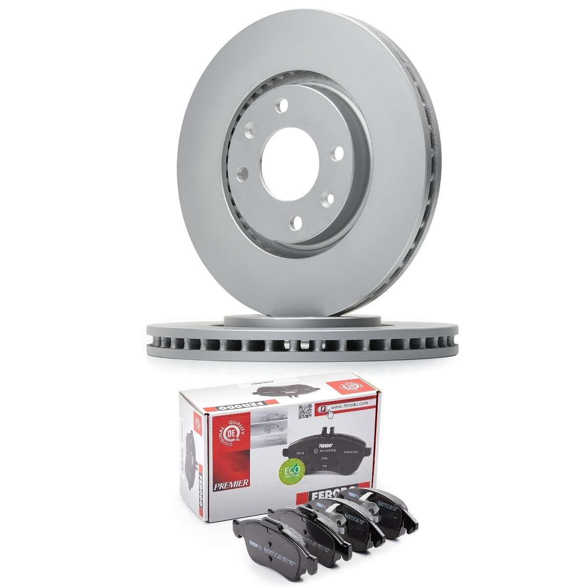 FERODO Bremseskiver og -klosser FRD3405N0025 FERODO FRD3405N0025 Bremsesett Citroen Berlingo Flatvogn lastebil til en fordelagtig pris