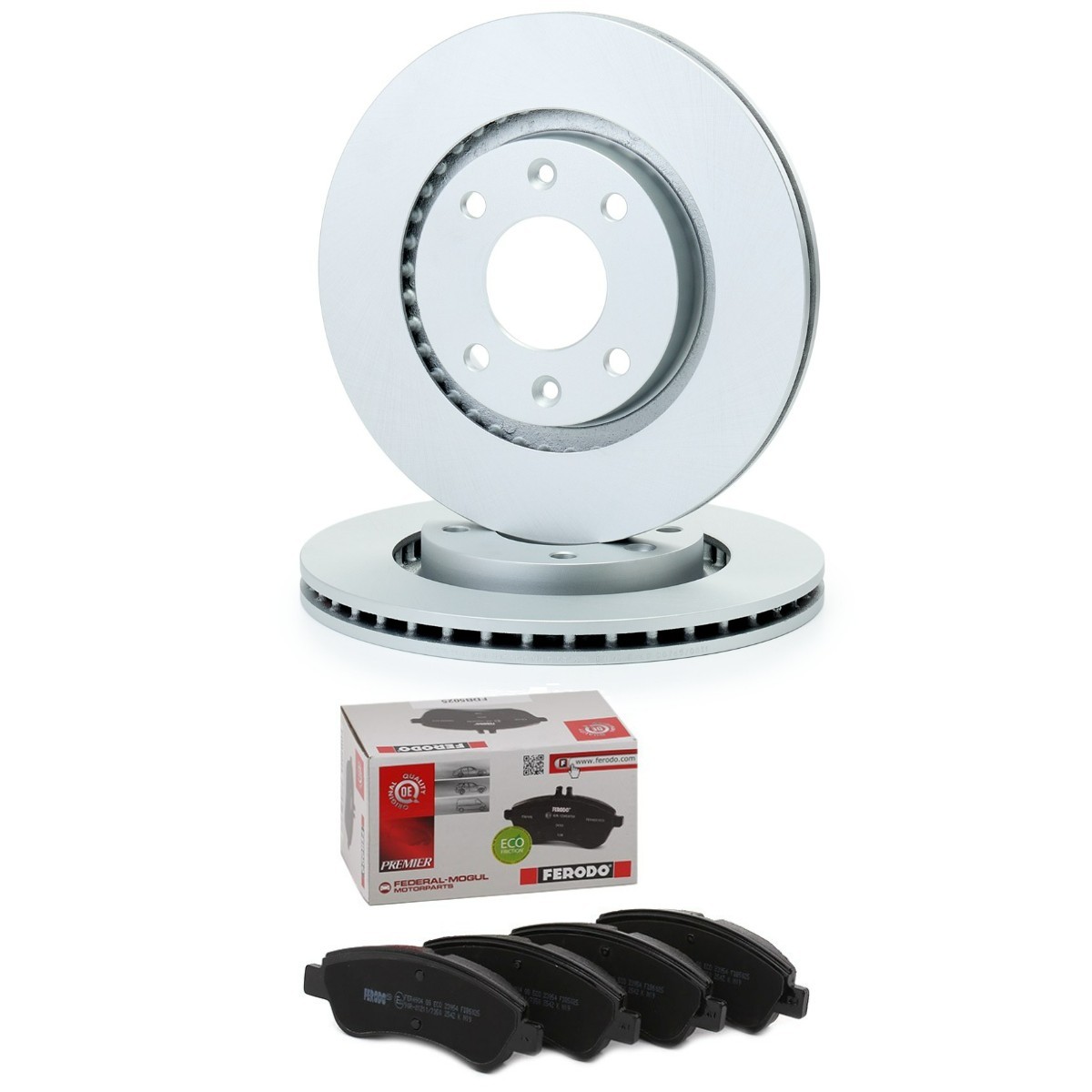 Kit de travões FERODO FRD3405N0042 FERODO PREMIER Coat+ disc FRD3405N0042 Kit de pastilhas de travão e disco OPEL CORSA 2023
