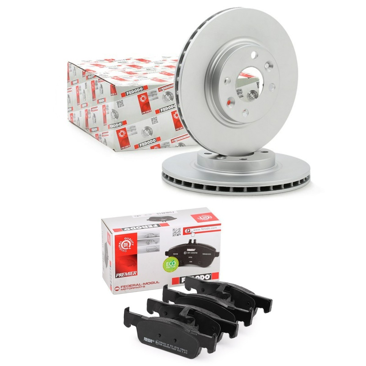 Kit de travões FERODO FRD3405N0062 FERODO FRD3405N0062 Kit de pastilhas de travão e disco DACIA SANDERO 2015