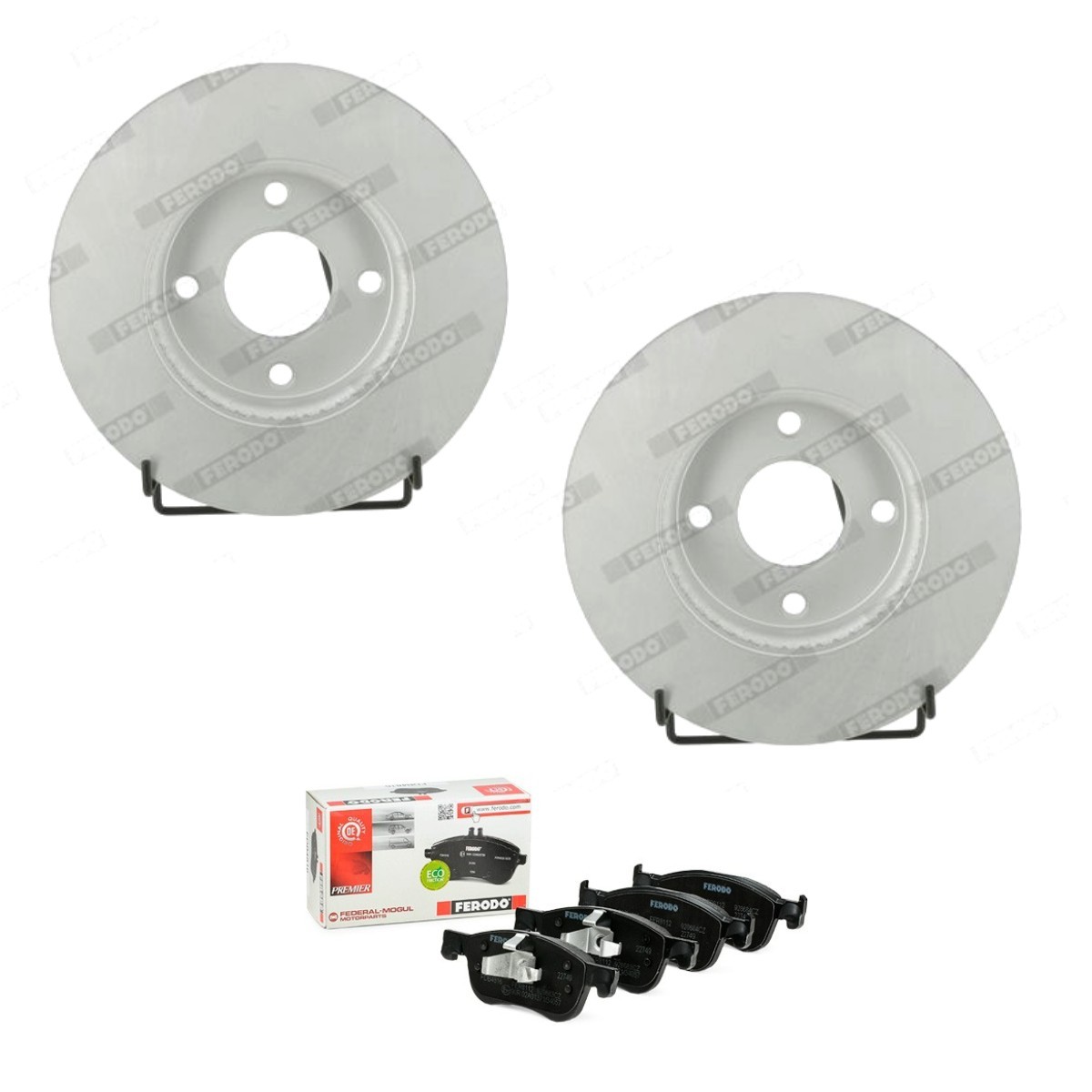 FERODO Bremseskiver og -klosser FRD3405N0085 FRD3405N0085 PREMIER ECO FRICTION Bremseskiver og klosser FORD TRANSIT CUSTOM FERODO