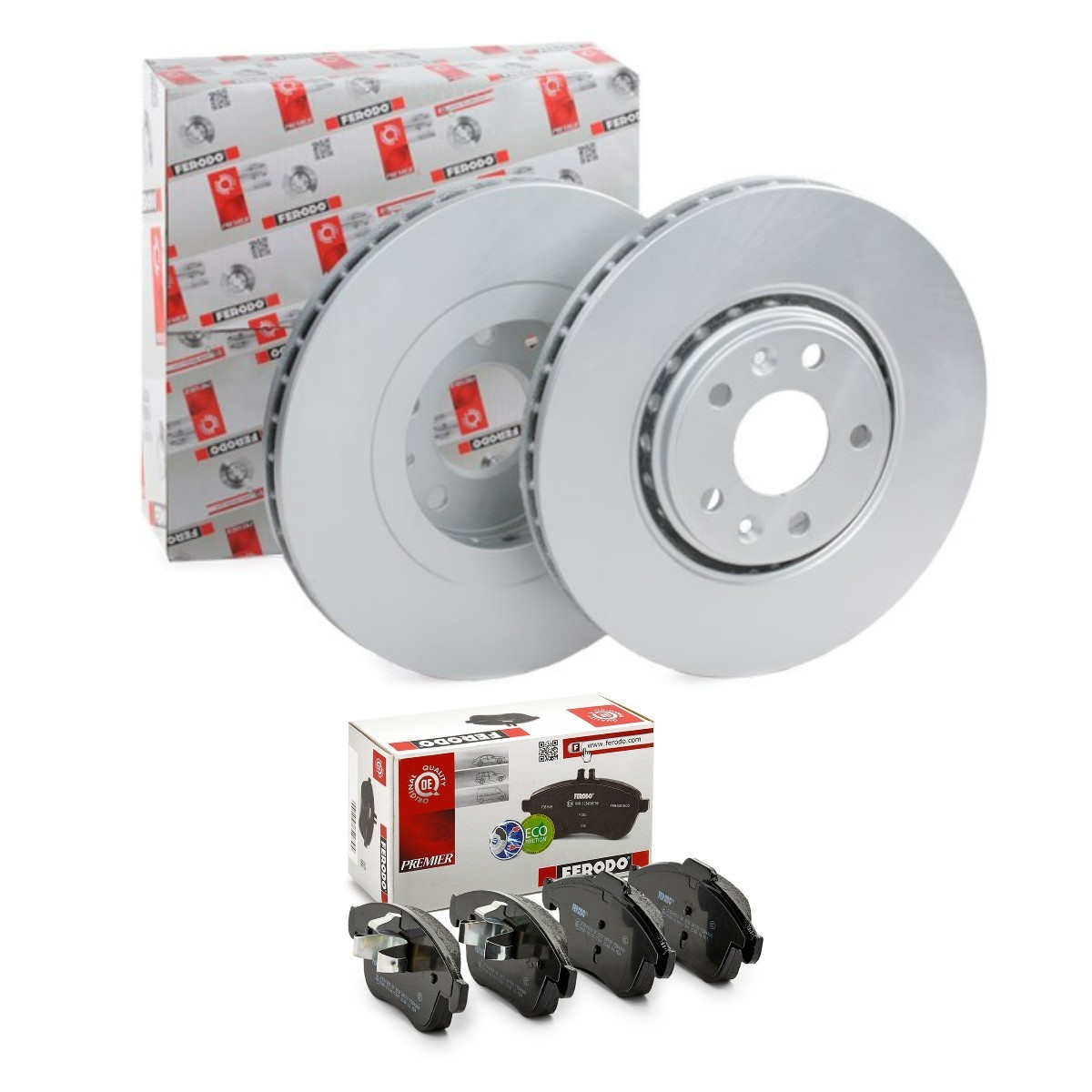 FERODO Disques et plaquettes de freins FRD3405N0093 Fiat QUBO Kit de freinage FERODO FRD3405N0093