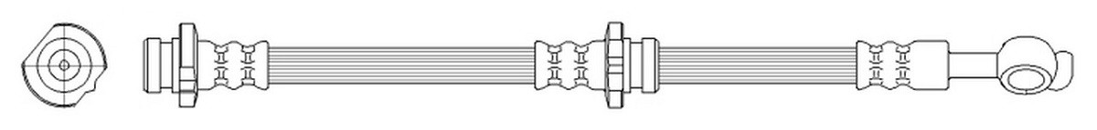K&K Bremseslange FT0129 Bremseslanger K&K Nissan QASHQAI FT0129