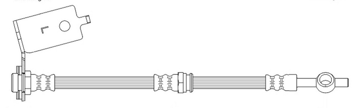Bremseslange K&K FT0140 K&K FT0140 Bremseslange HYUNDAI SANTA FE 2002