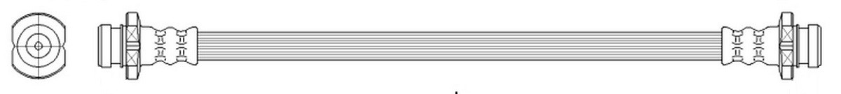 Bremseslange K&K FT0196 K&K FT0196: Bremseslange Chevy AVEO 2010