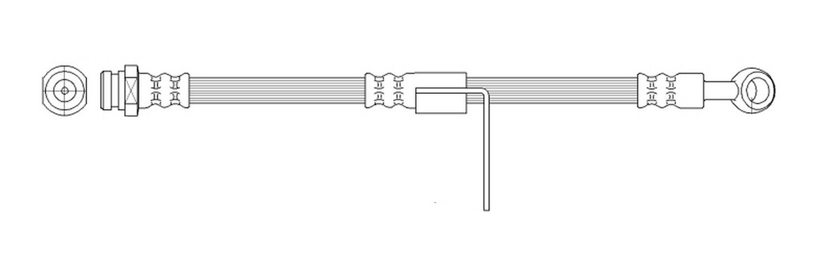 Pidurivoolik K&K FT0401 K&K FT0401 Pidurivoolik tagumine vasak Hyundai COUPE 2001