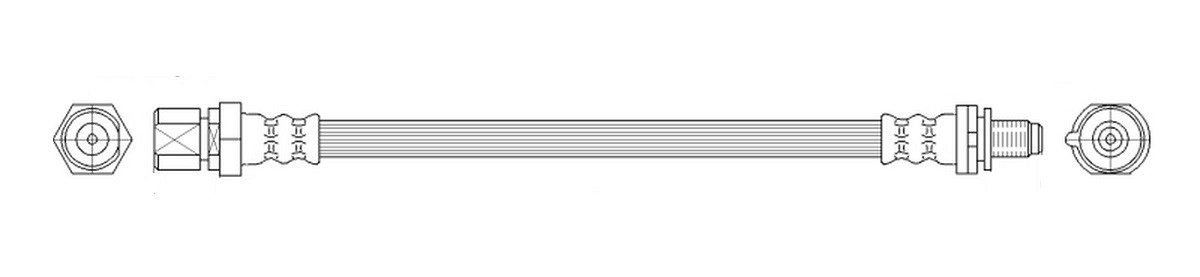 K&K Brake hose FT0463 K&K FT0463 Saab 900 2 Coupe brake hose replacement