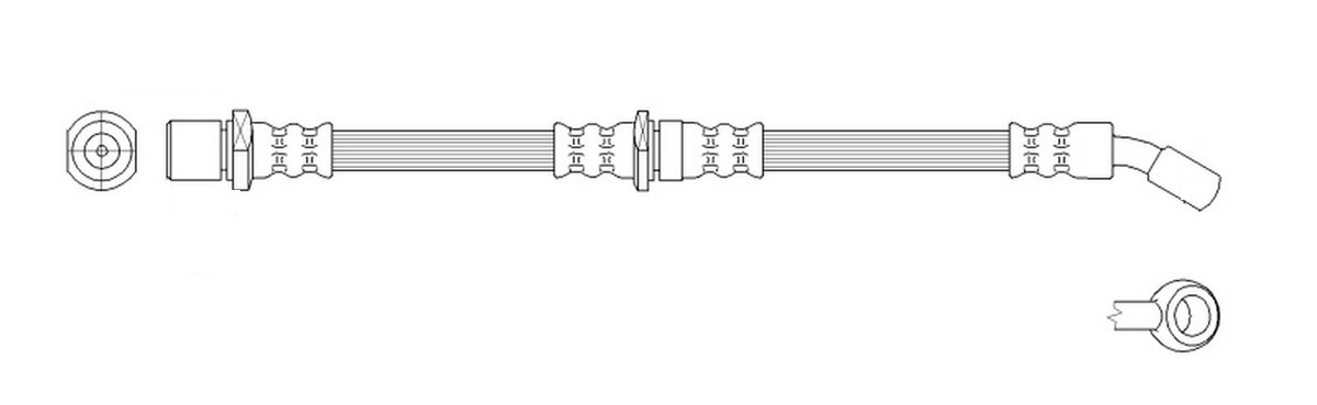 K&K Flexible de frein FT0507 K&K FT0507 Durite de frein Forester I (SF) d'origine prix