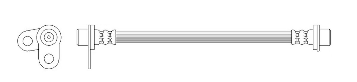 K&K Bremseslange FT0747 Bremseslanger MITSUBISHI K&K FT0747