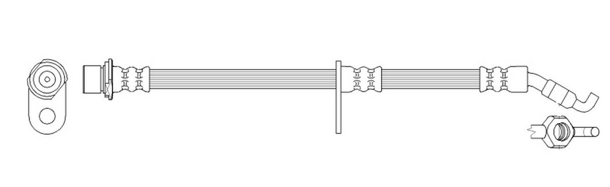 K&K Bremžu šļūtene FT0769 K&K FT0769 Bremžu šļūtenes Lexus RX XU30 cena