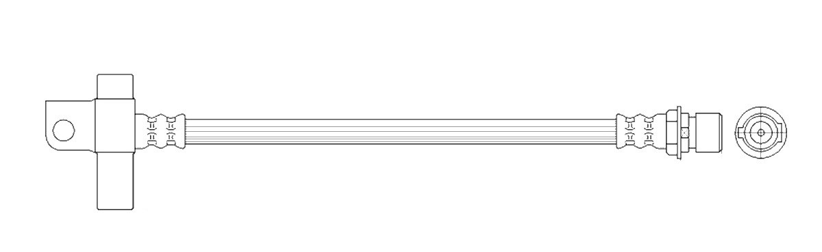 K&K Bremseslange FT2508 K&K FT2508 Bremseslange Transit Mk3 Flatvogn lastebil/Chassis (VE64) pris