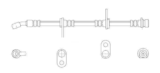 K&K Bromsslang FT3240 K&K FT3240 bromsslangar MG ZS Hatchback pris