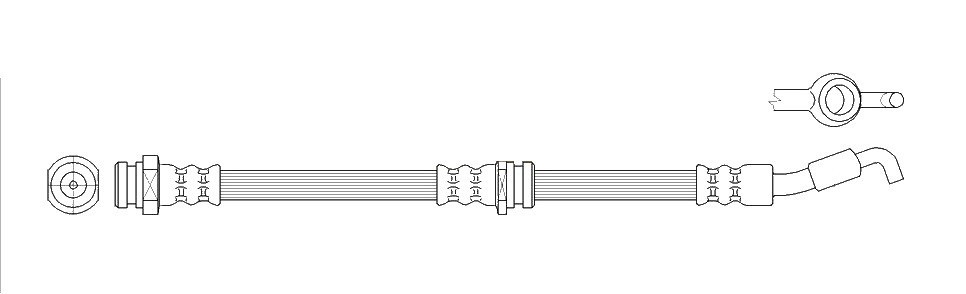 K&K Bremseslange FT3326 K&K FT3326 Bremseslange Jumbuck Pick-up originale pris