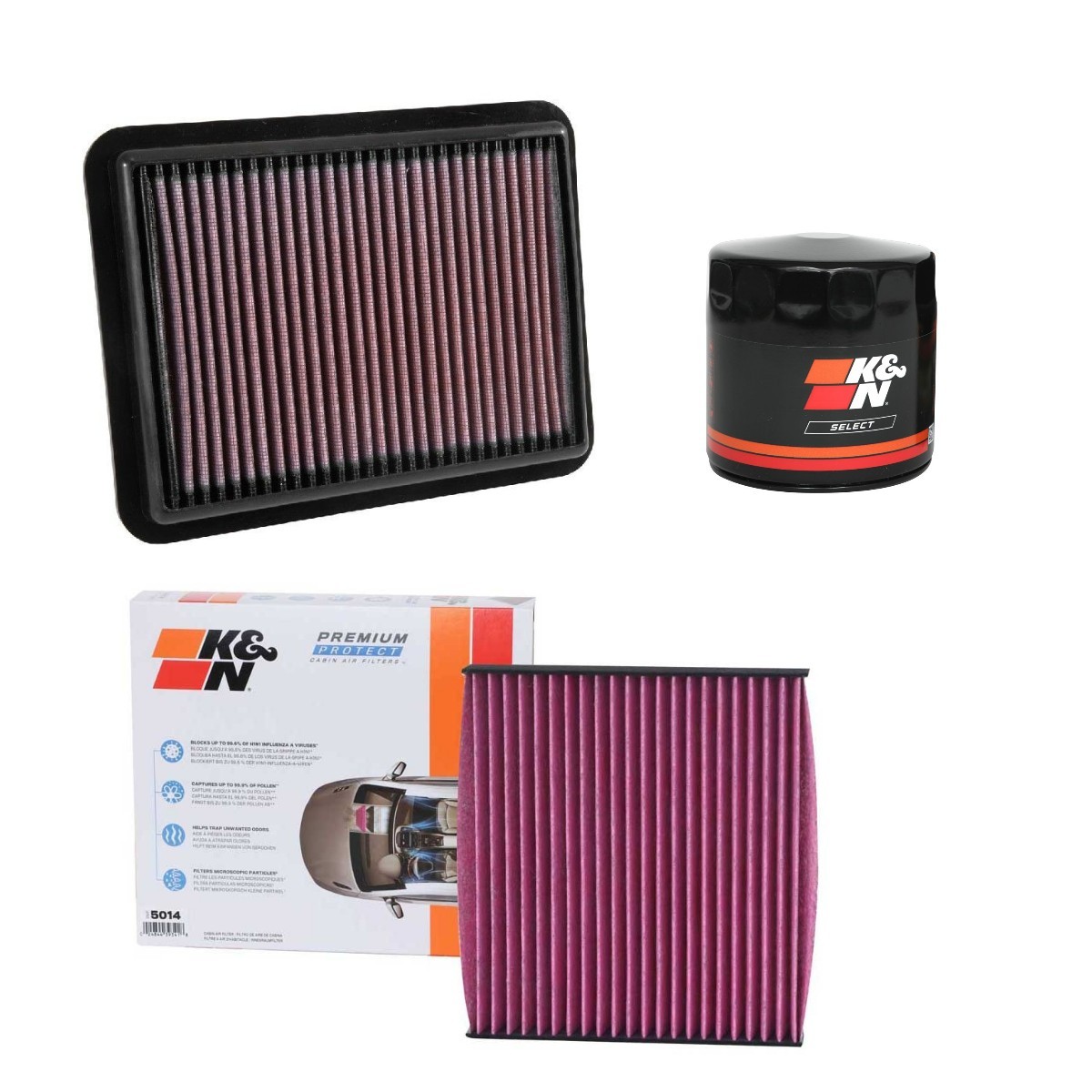 K&N Filters Kit filtri KNF4055N0002 K&N Filters KNF4055N0002 Kit filtri TOYOTA Crown Station Wagon (S110) originali prezzo